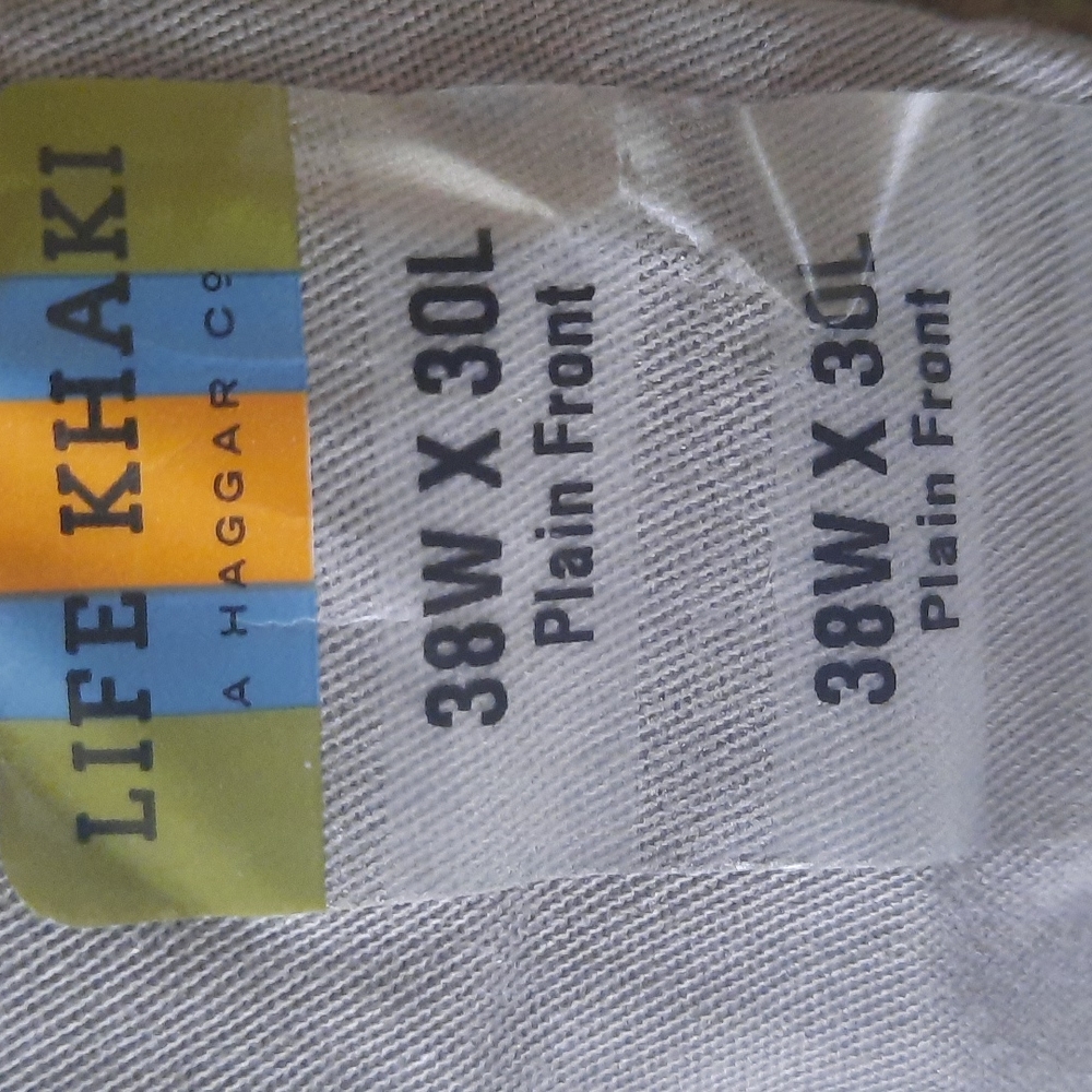 NWT Life Khaki pain front slacks - Picture 7 of 12